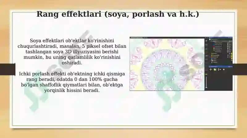 Vektorli grafik muharrir ranglar bilan ishlash 8