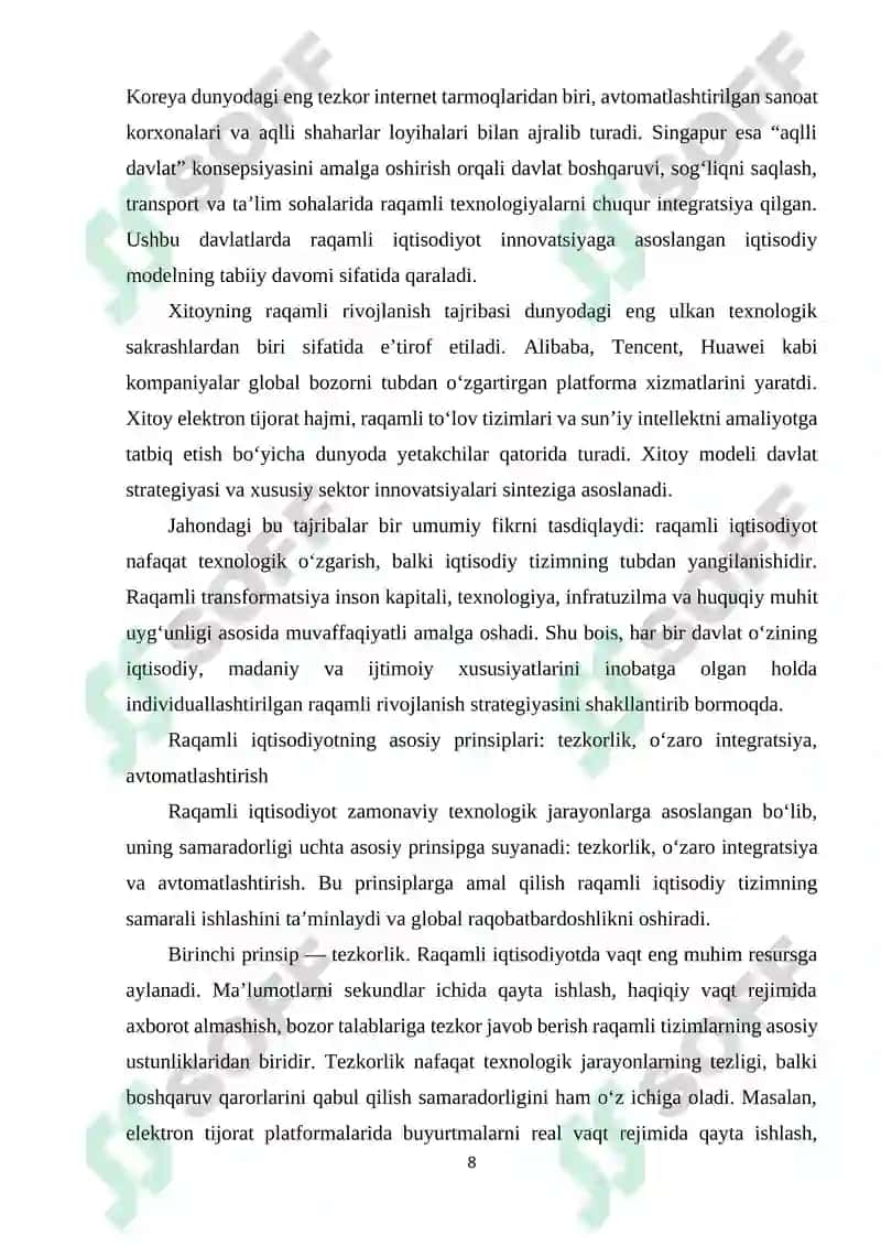 RAQAMLI IQTISODIYOTNI AXBOROT TIZIMI 8