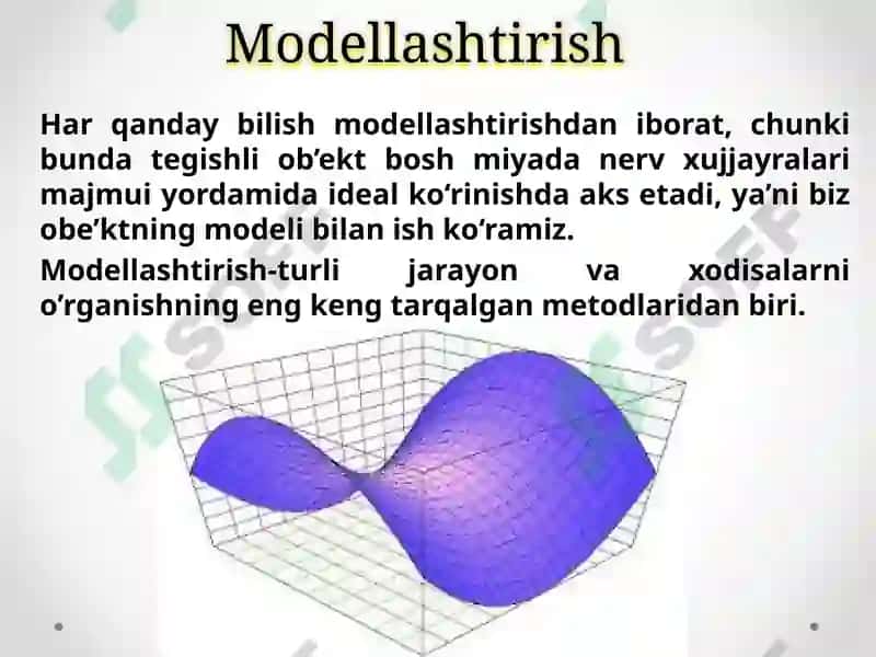 KOMPYUTERLI MODELLASHTIRISH 8
