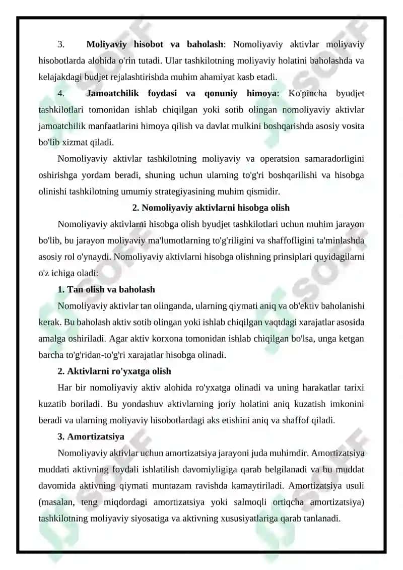 BYUDJET TASHKILOTLARINING NOMOLIYAVIY AKTIVLAR HARAKATI TO'G'RISIDAGI HISOBOTI 8