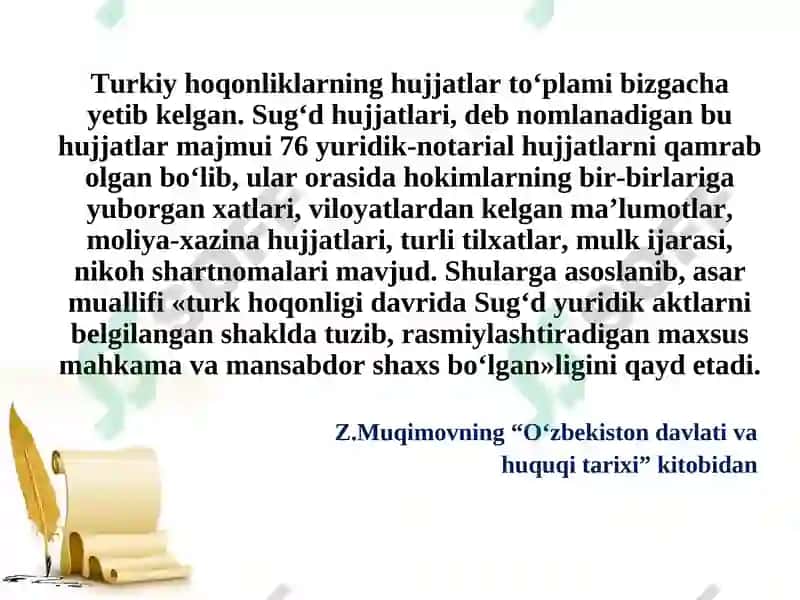 O‘ZBEKISTON RESPUBLIKASIDA HUJJATCHILIKNING TAKOMILLASHUVI 8