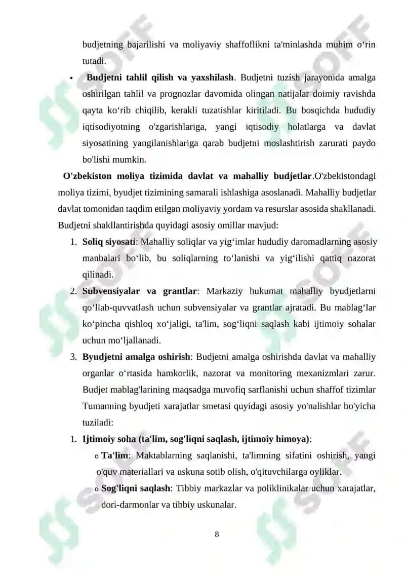 Davlat moliyasini boshqarish hududiy organlari tarkibiy tuzilmasi 8