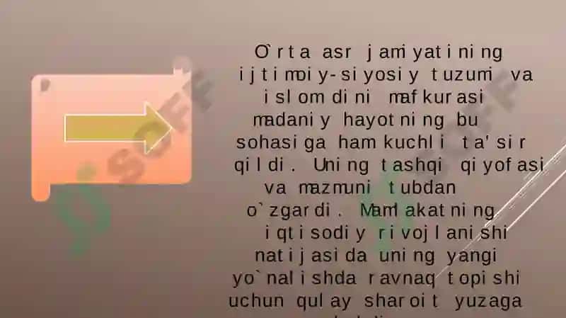 XXI ASRDA ME’MORCHILIK VA SAN’AT 8