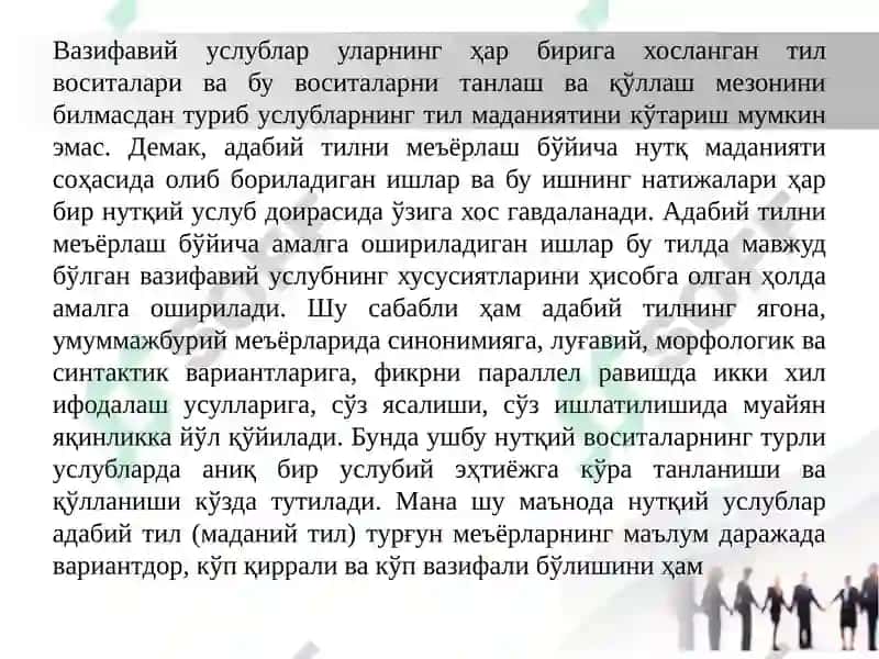 Nutq madaniyati va uslubiyati 8
