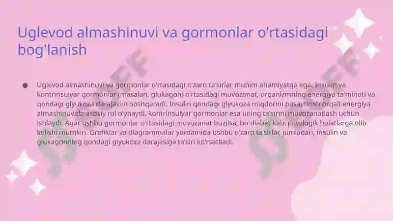 Uglevodlar almashinuvi patofiziologiyasi 8
