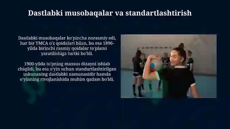 Voleyboloʻyinining vujudga kelishi va rivojlanishi 8