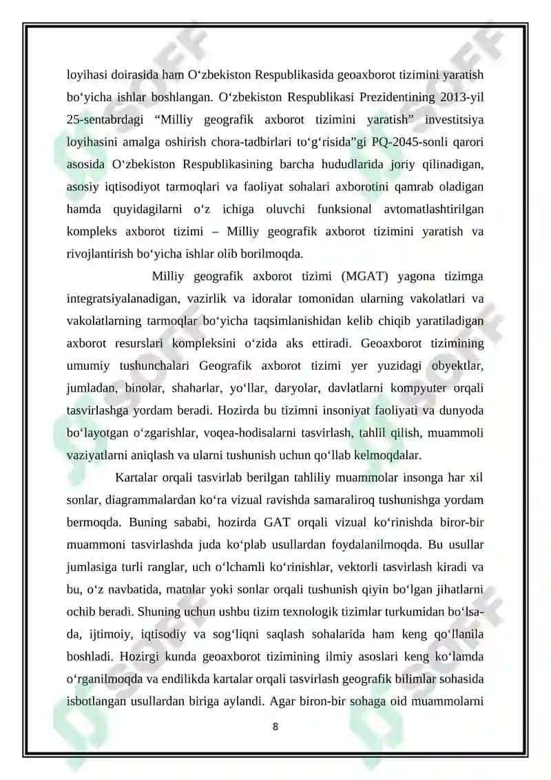 KARTAGA OLISHDA ZAMONAVIY METODLARDAN FOYDALANISH 8