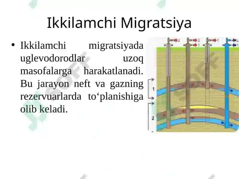 NEFT VA TABIIY GAZNING YER PO‘STIDA HOSIL BO‘LISHI VA SILJISHI 8