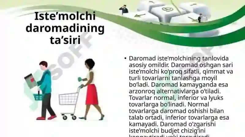 Iste’molchining bozordagi hatti-harakati va uning tanlov nazariyasi 8