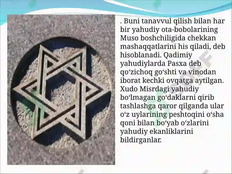 Yahudiylik dinidagi bayramlar 8