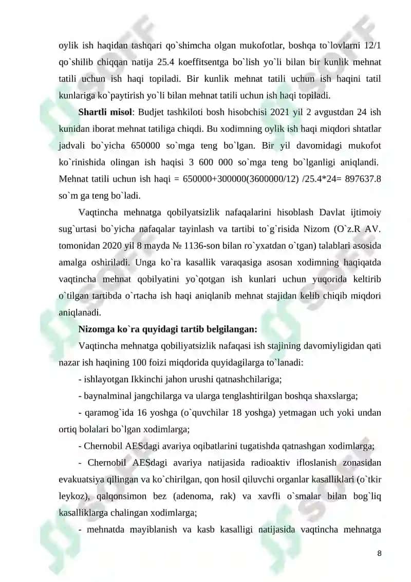 SOLIQ QO’MITASI HUZURIDAGI FISKAL INSTITUT 8