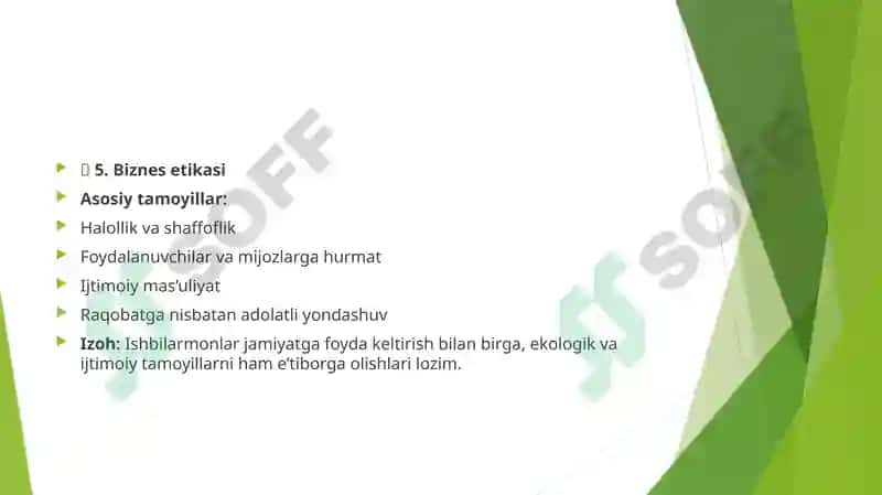 Kasbiy etikaning kategoriyalari 8