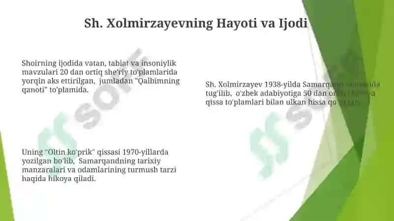 Erkin Vohidov: Hayot va Ijodi 8