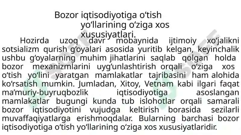 Bozor iqtisodiyoti institutlari 8