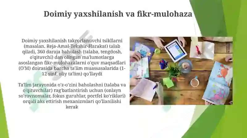 O'quv-tarbiaviy jarayonni tashkil etish 8