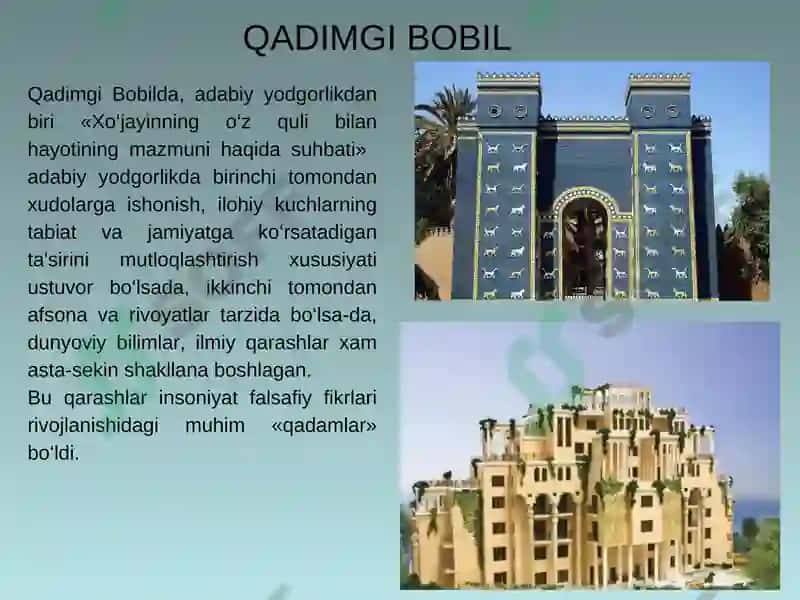 Falsafiy tafakkur taraqqiyot bosqichlari: Sharq falsafasi 8
