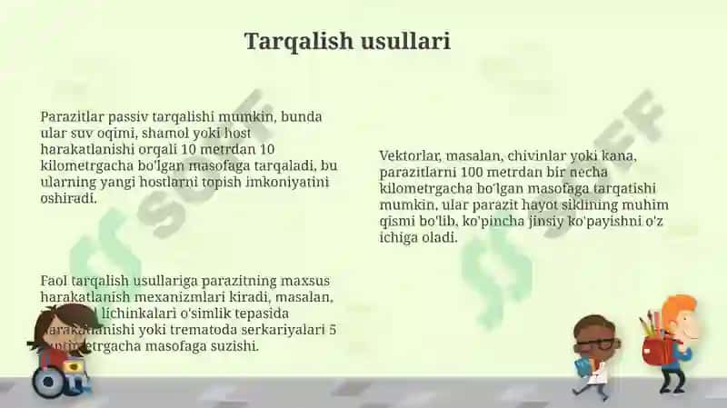 Parazitlarning rivojlanish shakllari 8