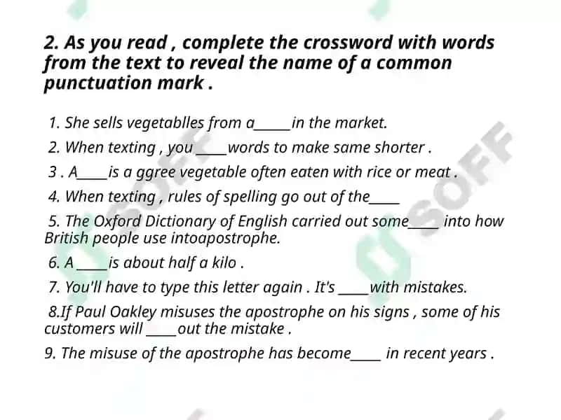 Does punctuation matter? 8