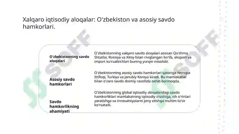 Tashqi iqtisodiy aloqalar va tulov balansi statistikasi 8
