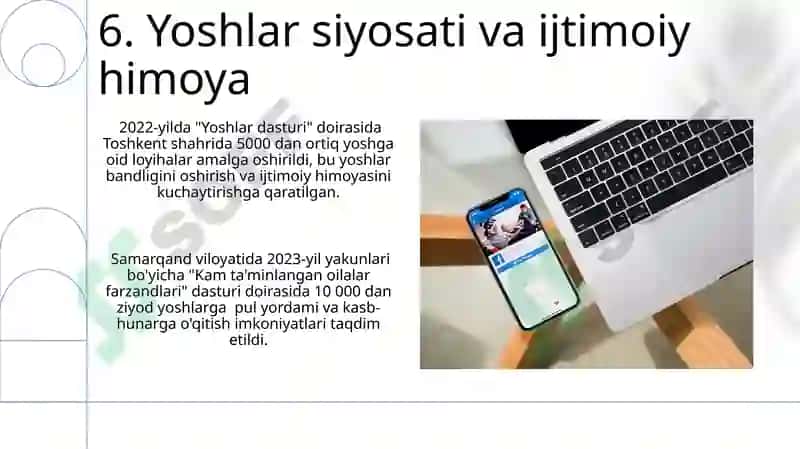 Yangi Ózbekiston ijtimoiy siyosiy iqtisodiy va madaniy hayotida rol berayotgan ózgarishlar 8