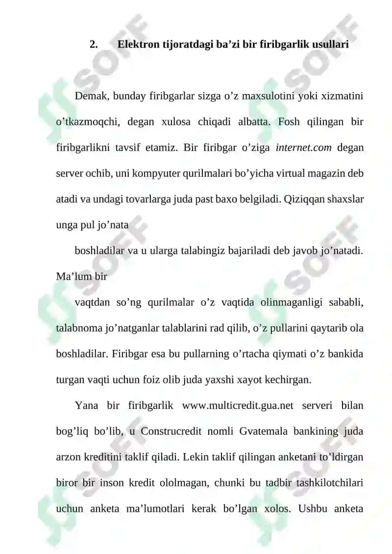 Elektron tijoratdagi firibgarliklardan himoyalanish 8