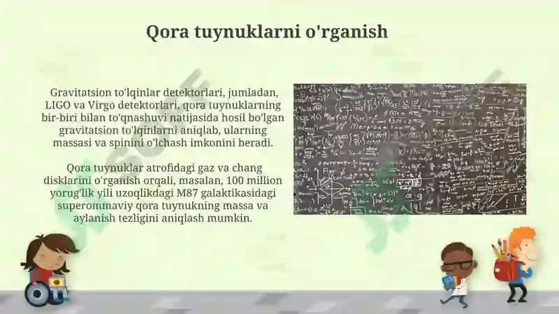 Koinot tuzilishi va evolutsiyasi bobiga doir masalalar yechish metodikasi 8