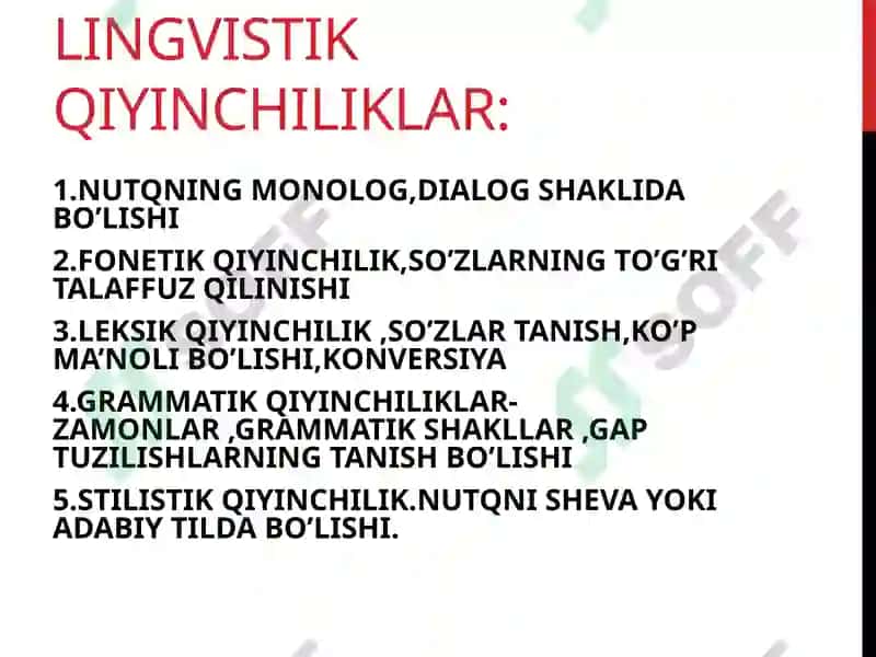 TINGLAB TUSHUNISHDAGI QIYINCHILIKLAR 8