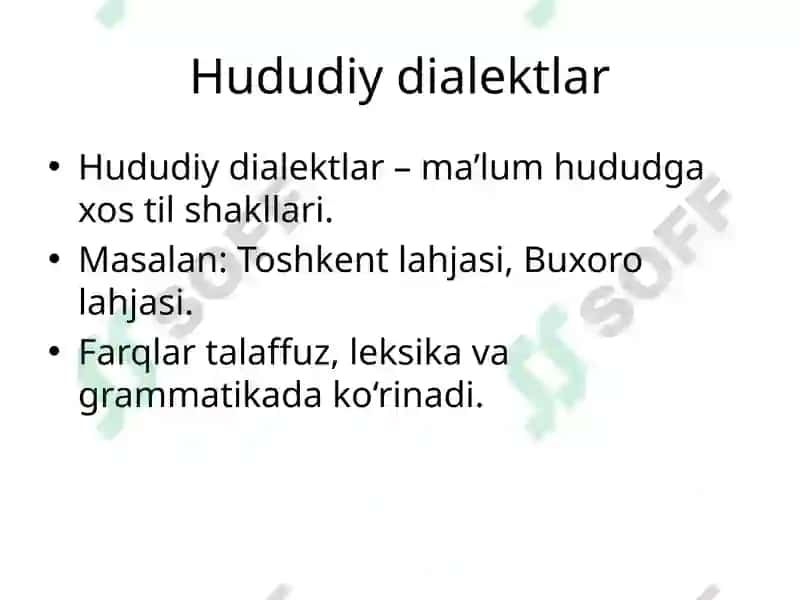 Tilning turlari (Varietylari) 8