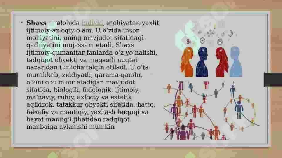 Shaxs haqida tushuncha 2