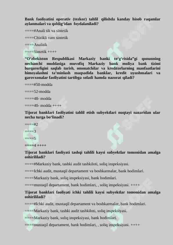 test BHTA 1