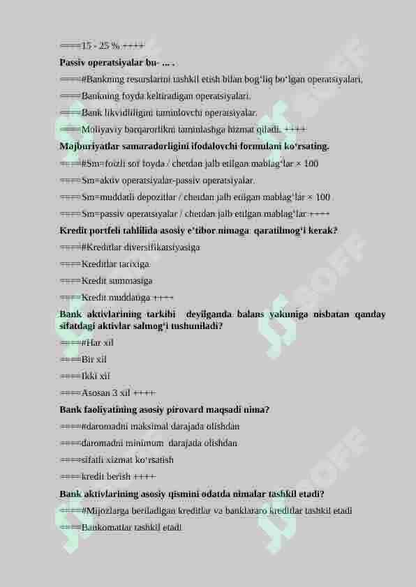test BHTA 4