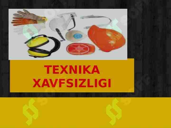 texnika xavfsizligi