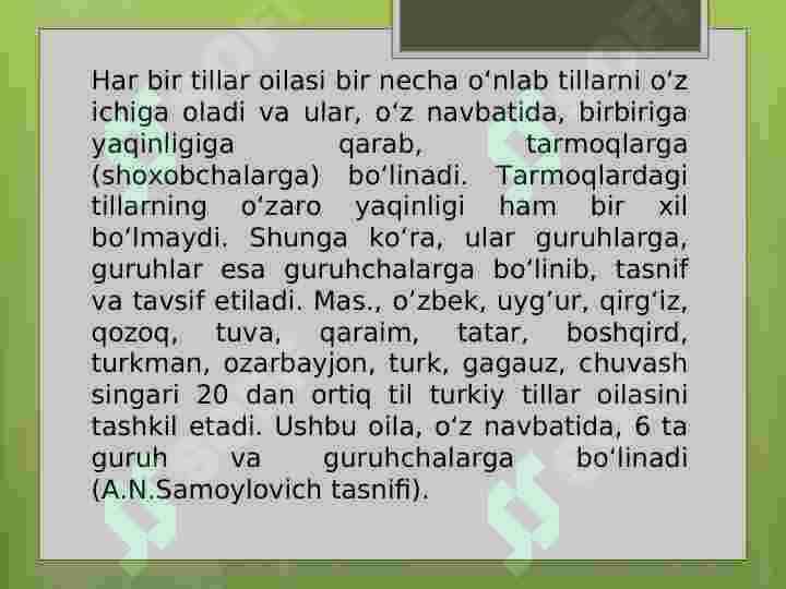 QARDOSH VA QARDOSH BO’LMAGAN TILLARNING BIR-BIRIGA TA’SIRI. BOSHQA TILLARDAN SO’Z ALMASHTIRISHNING IJOBIY VA SALBIY TOMONLARI 4