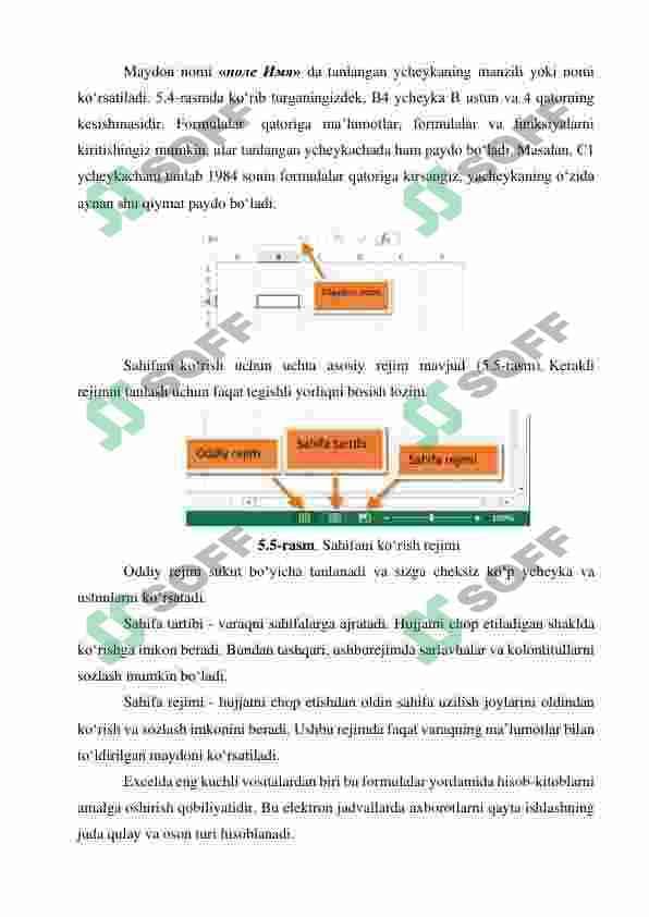 Iqtisodiy masalalarni yechishda jadval muxarrirlaridan foydalanish 5
