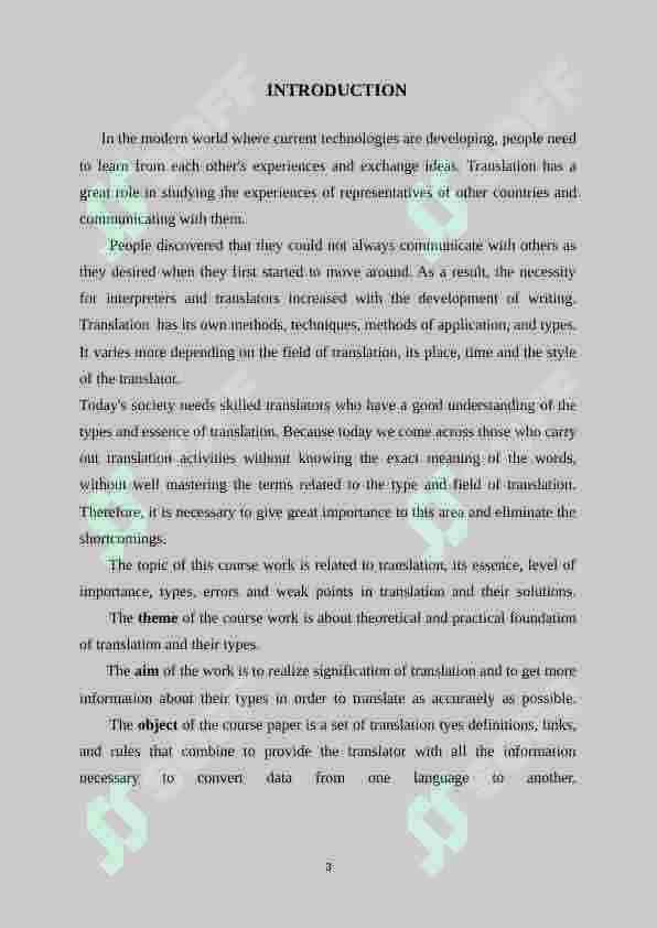Types of translation 3