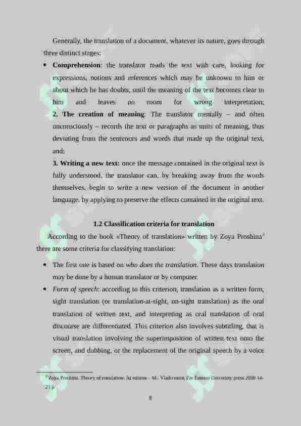 Types of translation 8