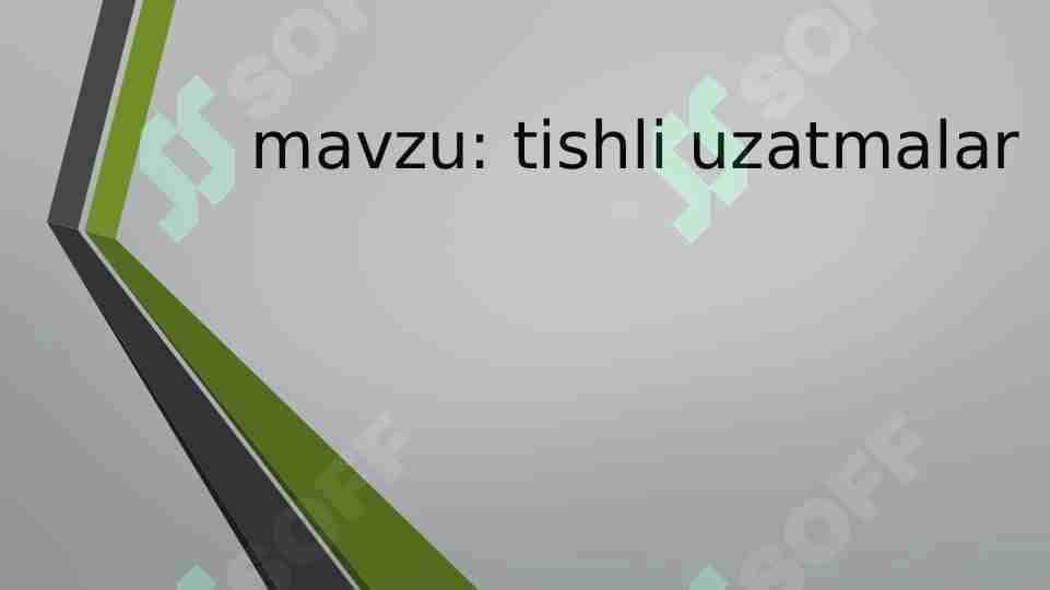 Tishli uzatmalar