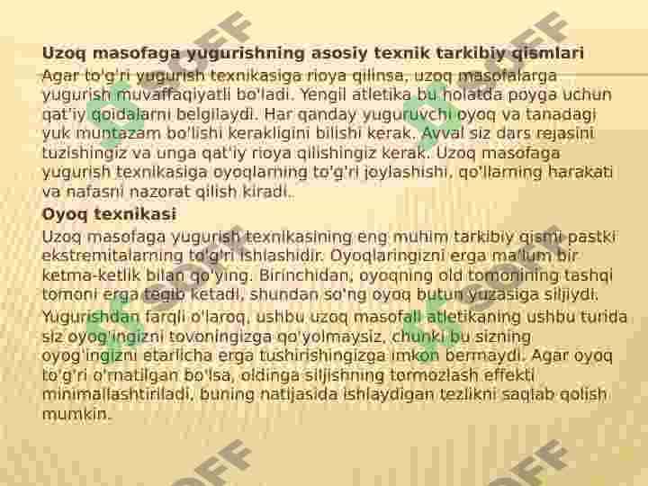 Uzoq masofaga yugurish 4