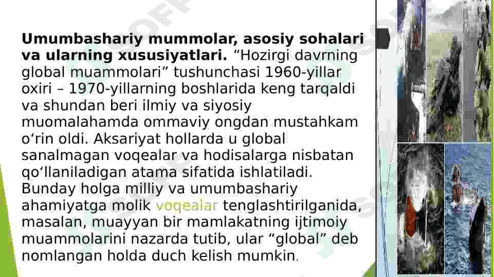 Umumbashariy (global)muammolar deganda nimani tushunasiz 3