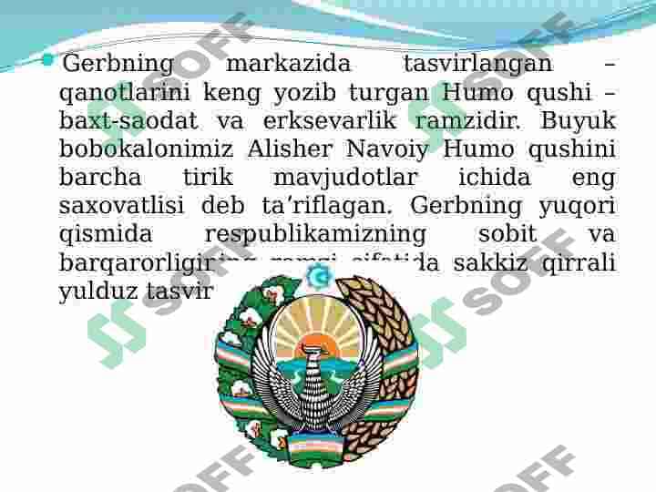 О‘ZBEKISTON TANLAGAN MUSTAQIL RIVOJLANISH YО‘LI VA UNING AHAMIYATI 8