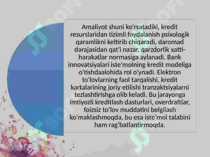 XULQ-ATVOR MOLIYASI 4