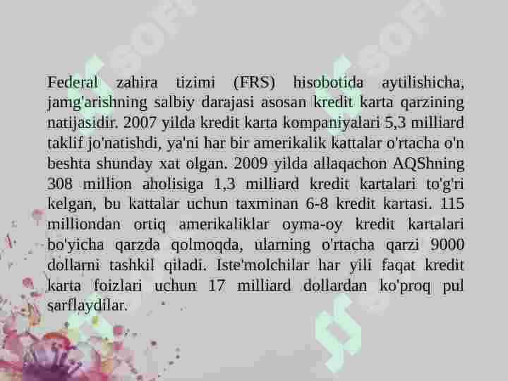 XULQ-ATVOR MOLIYASI 5