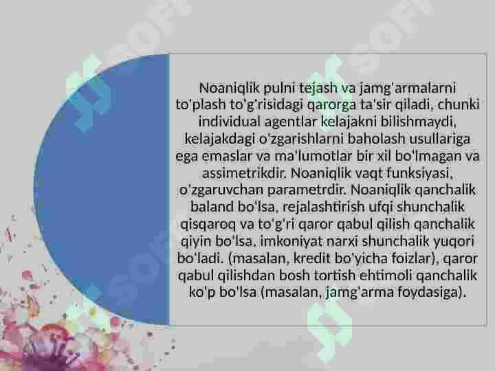 XULQ-ATVOR MOLIYASI 8