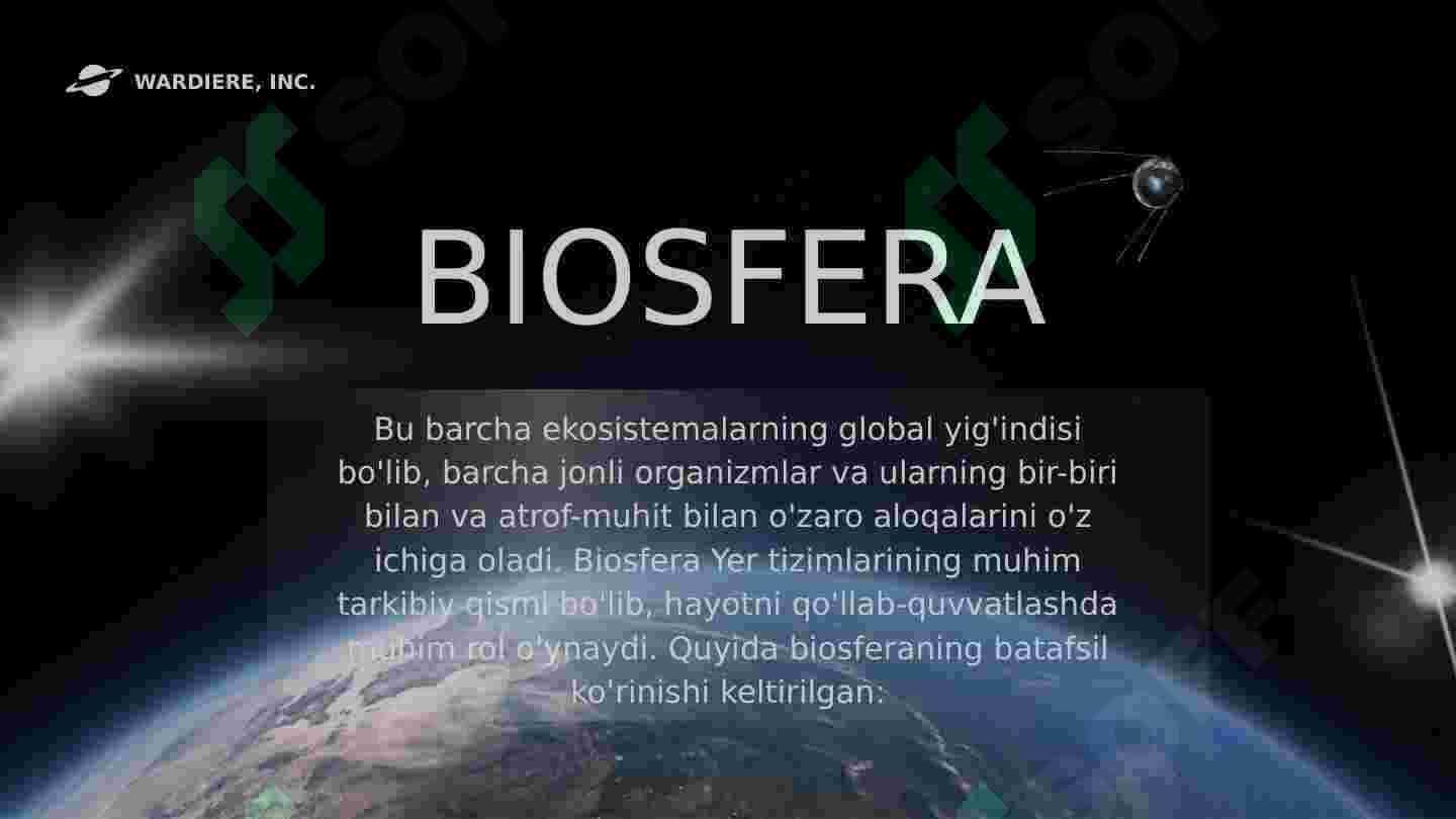 Yer shari Geosfera       Gidrosfera              Atmosfera             Biosfera 4