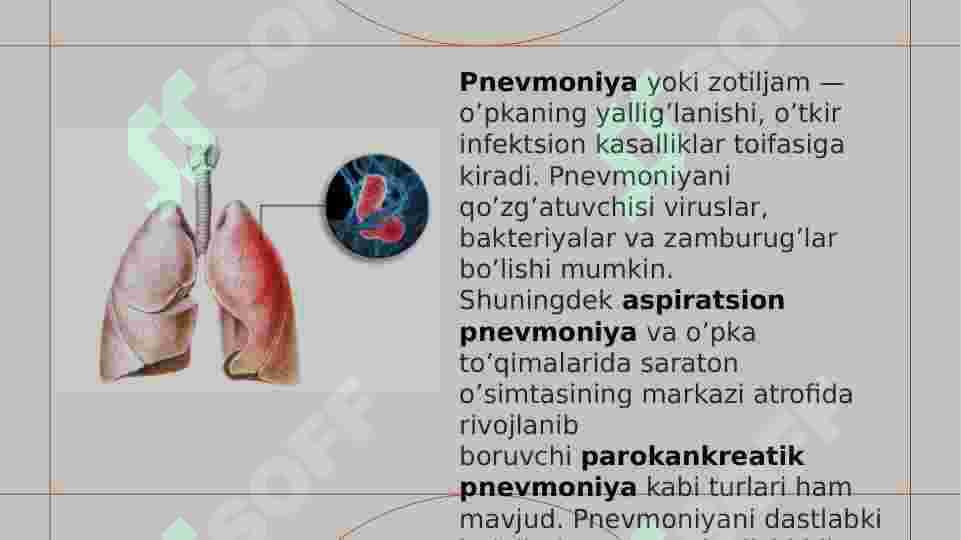 ZOTILJAM kasalligi tasnifi, etiologiyasi 3