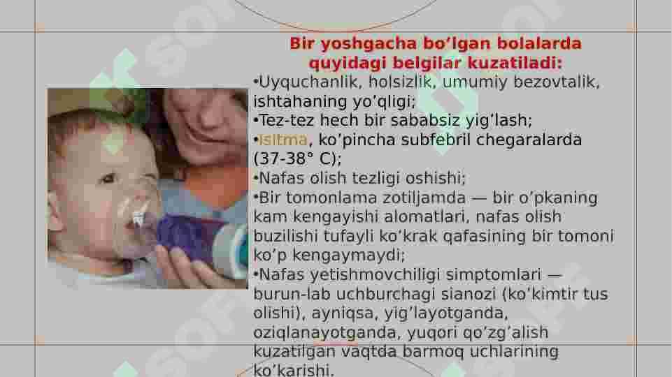 ZOTILJAM kasalligi tasnifi, etiologiyasi 8