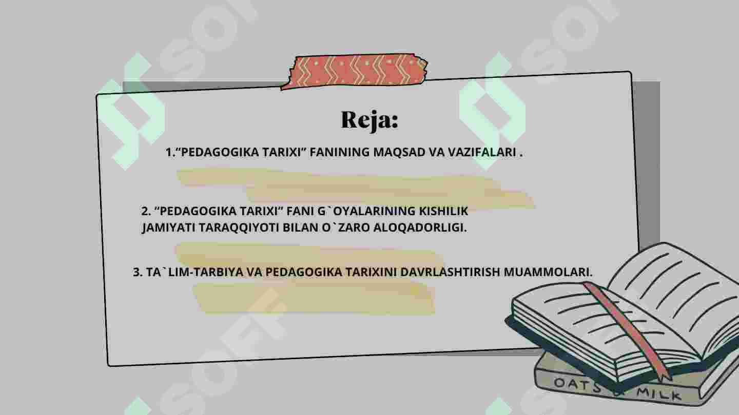 Pedagogika tarixi fan sifatida 3