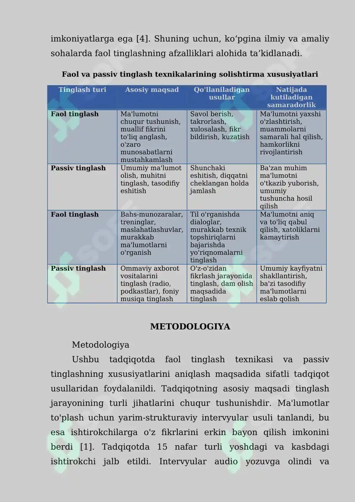 FAOL TINGLASH TEXNIKASI VA PASSIV TINGLASHNING XUSUSIYATLARI 4