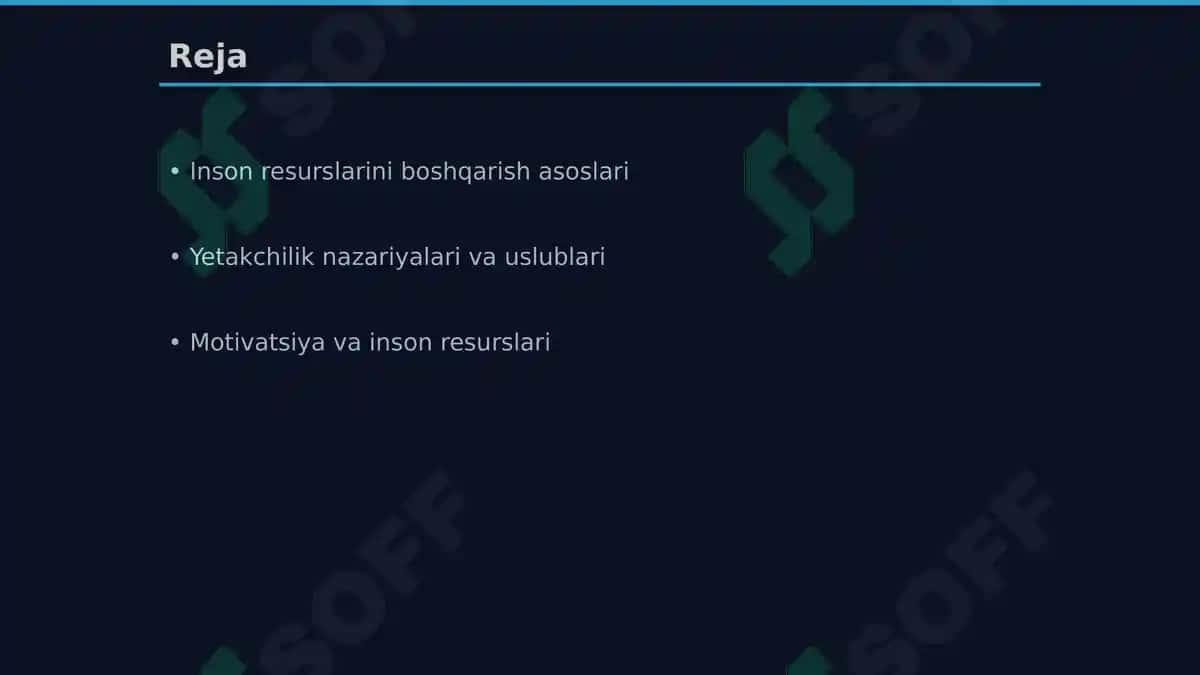 Inson resurslarini boshqarishda yetakchilik 2