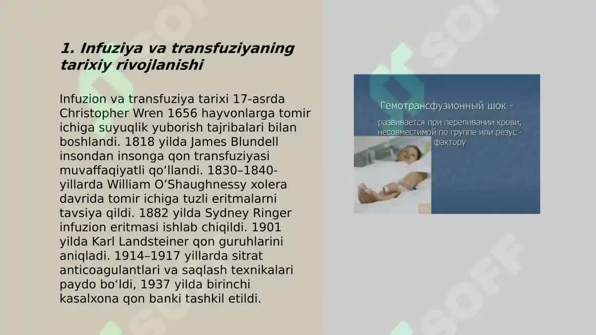 Infuziya va Transfuziya 3